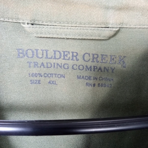 BOULDER CREEK 9 pocket utility jacket military x army plus big tall men 4XL - cr - Picture 6 of 8